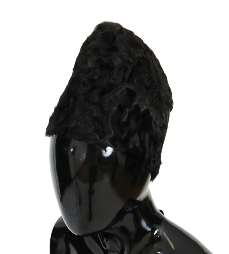 Elegante gorro de piel Xiangao negro