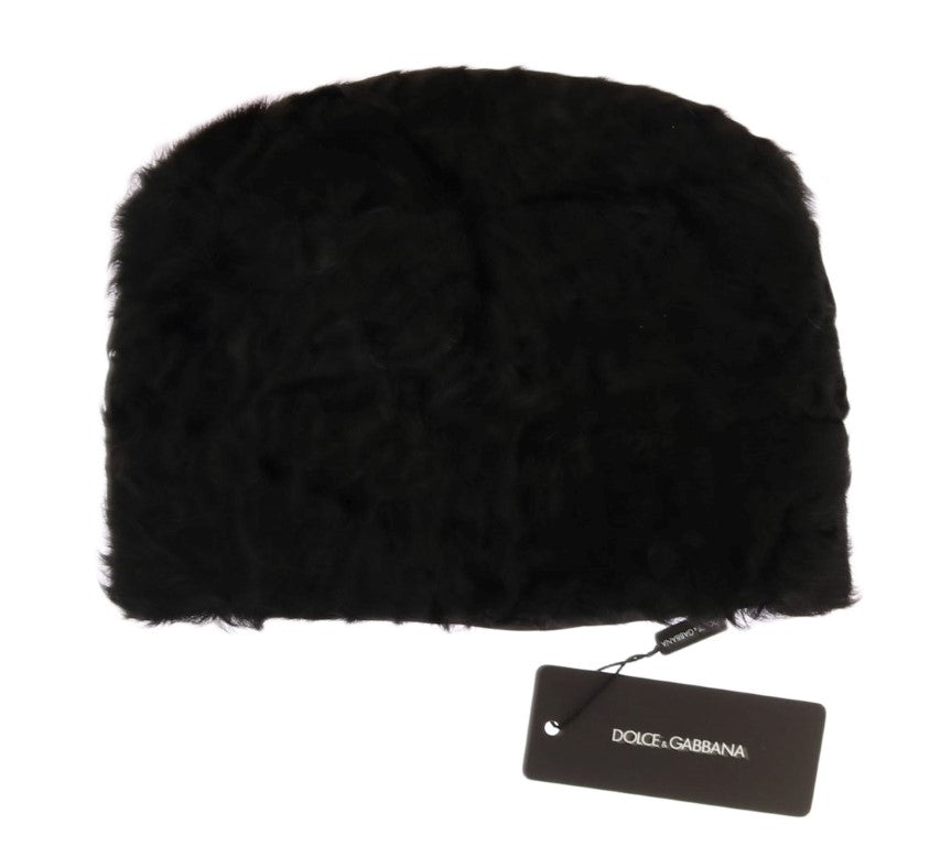 Elegante gorro de piel Xiangao negro