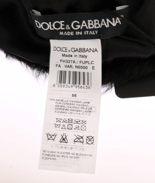 Elegante gorro de piel Xiangao negro