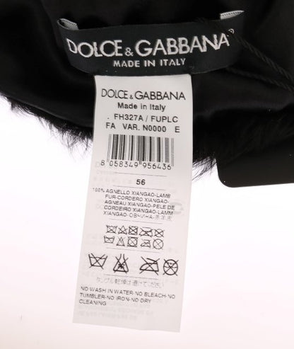 Elegante gorro de piel Xiangao negro