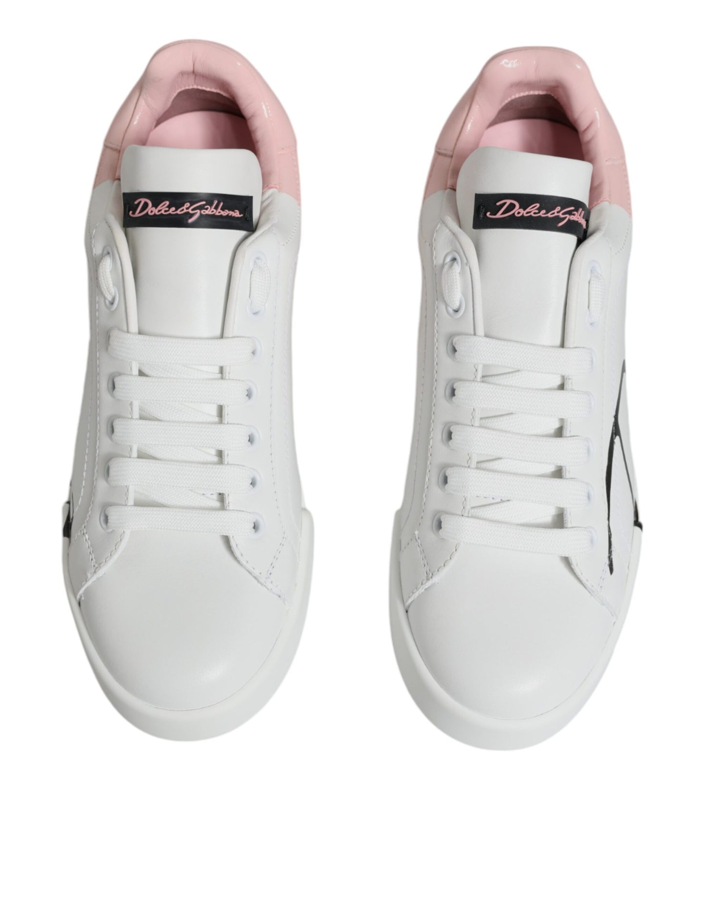 Zapatillas bajas Portofino blancas y rosas