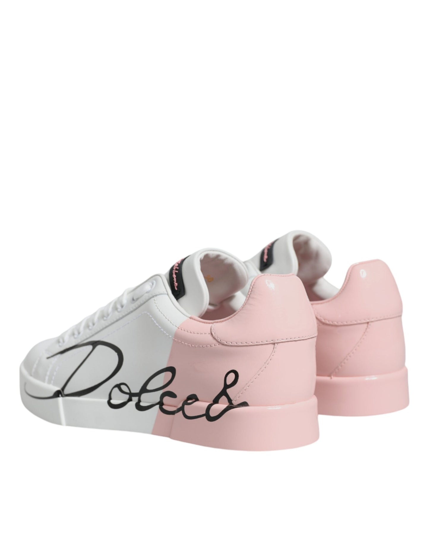 Zapatillas bajas Portofino blancas y rosas