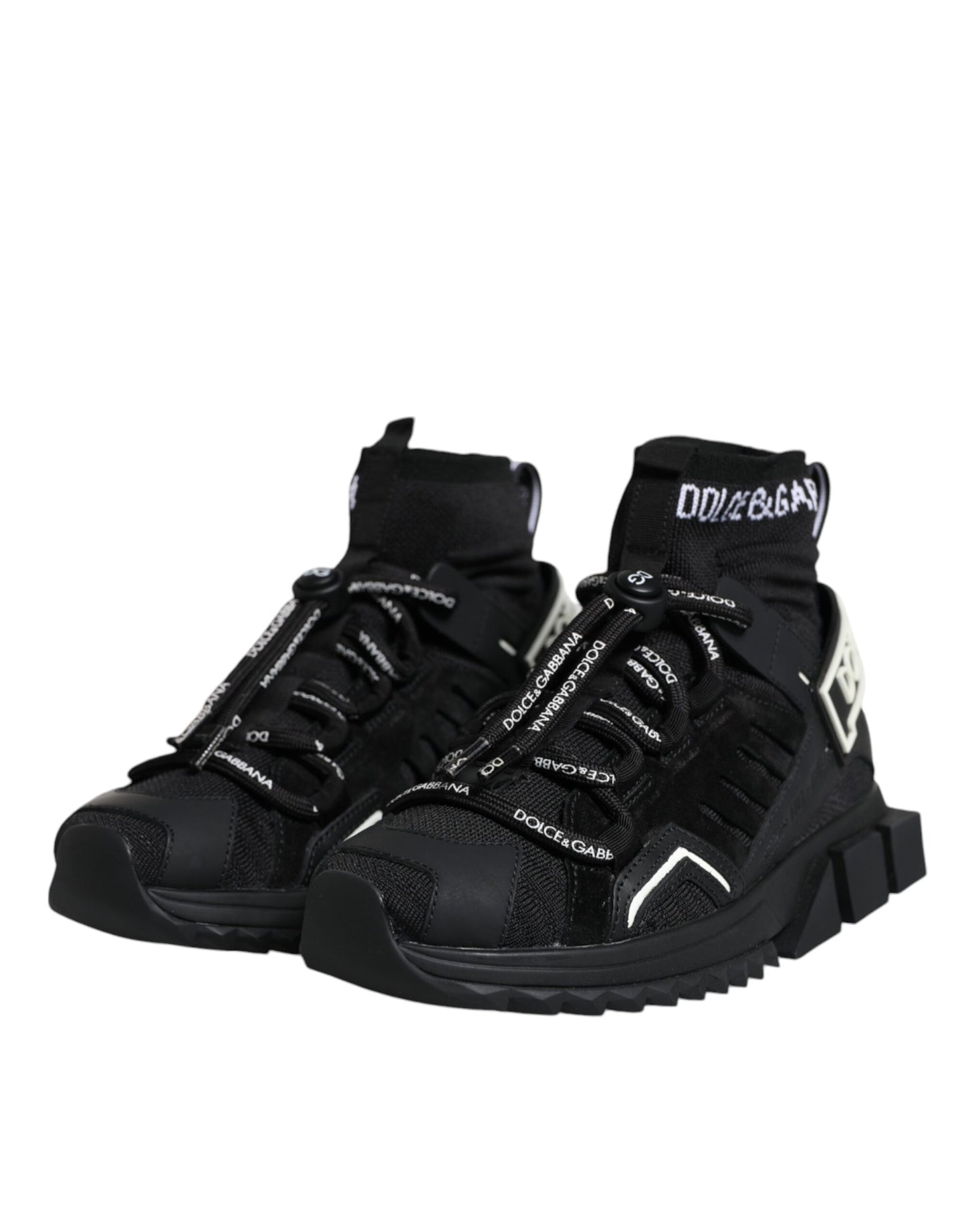Zapatillas deportivas negras con logo de calcetines Sorrento