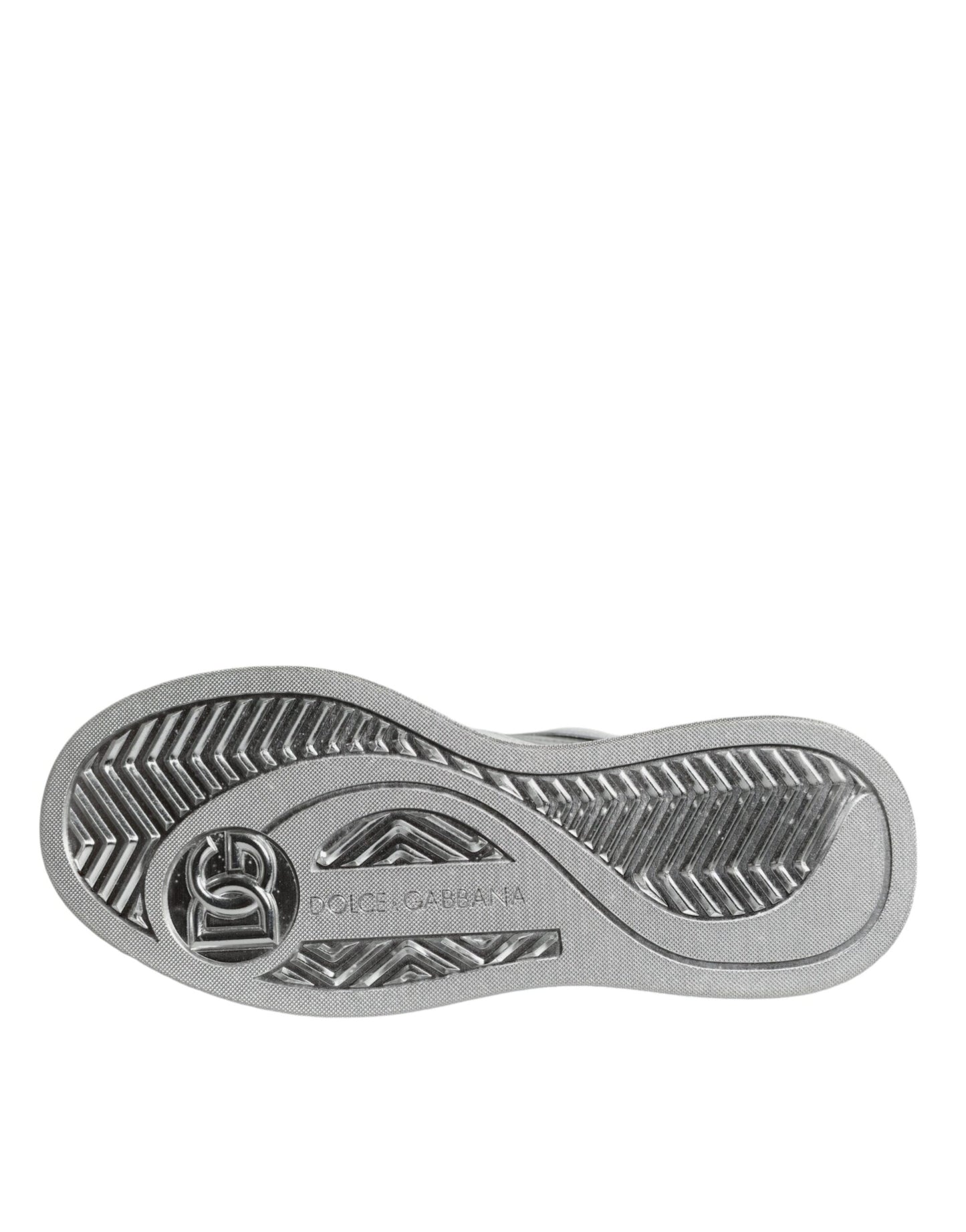Zapatillas bajas de cuero blanco plateado