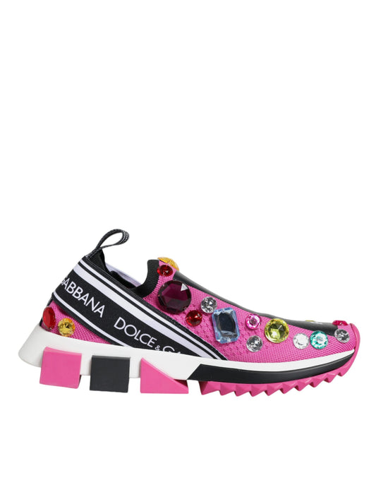 Zapatillas deportivas bajas con cristales Sorrento en color rosa