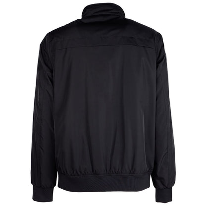 Chaqueta de poliéster negra
