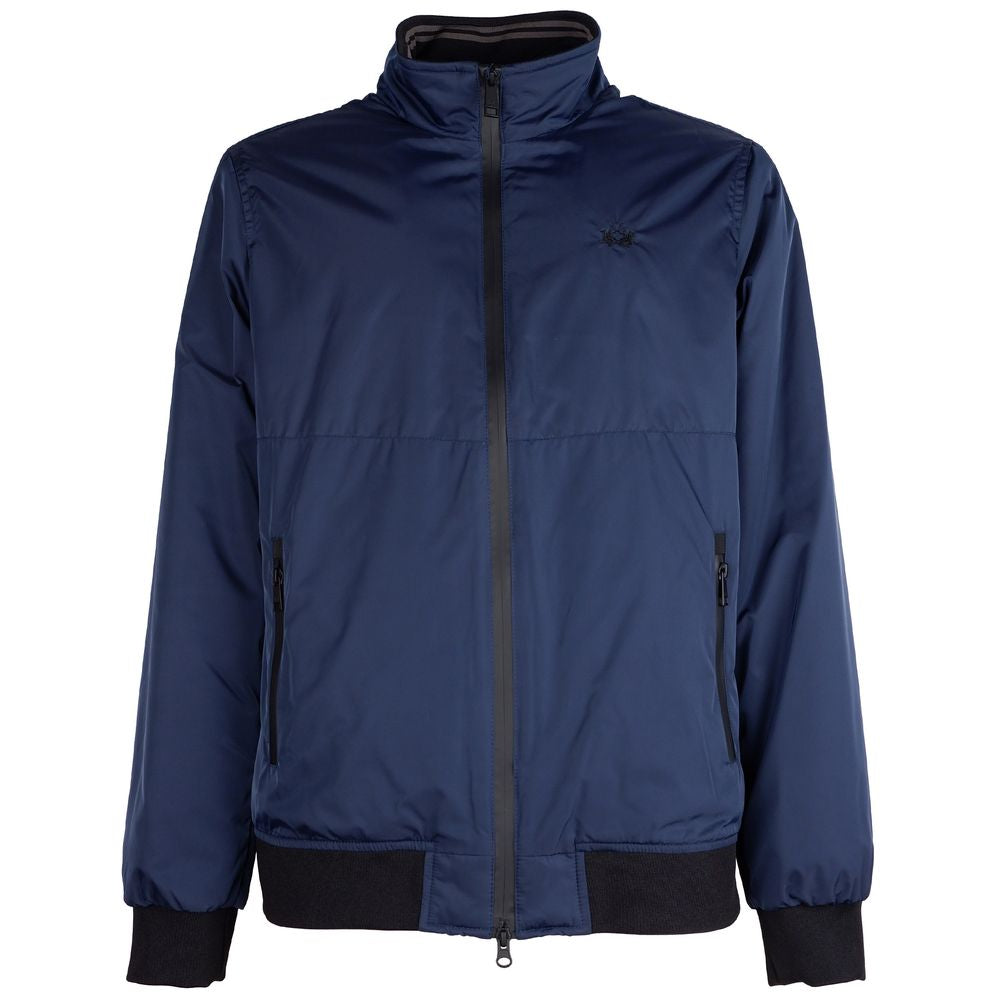Chaqueta de poliéster azul