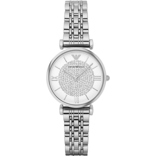 Reloj de acero inoxidable plateado