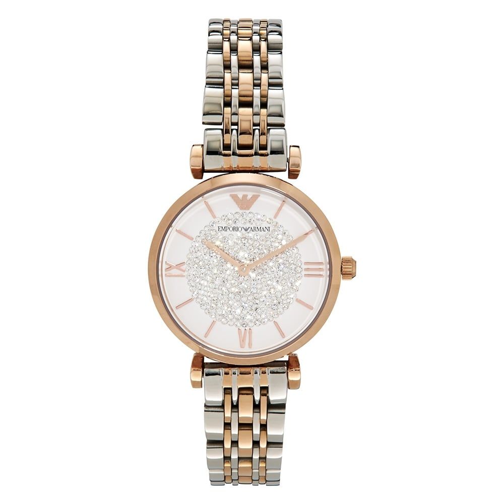 Reloj de acero plateado