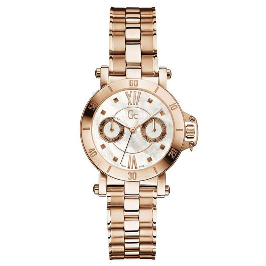 Reloj de acero en oro rosa