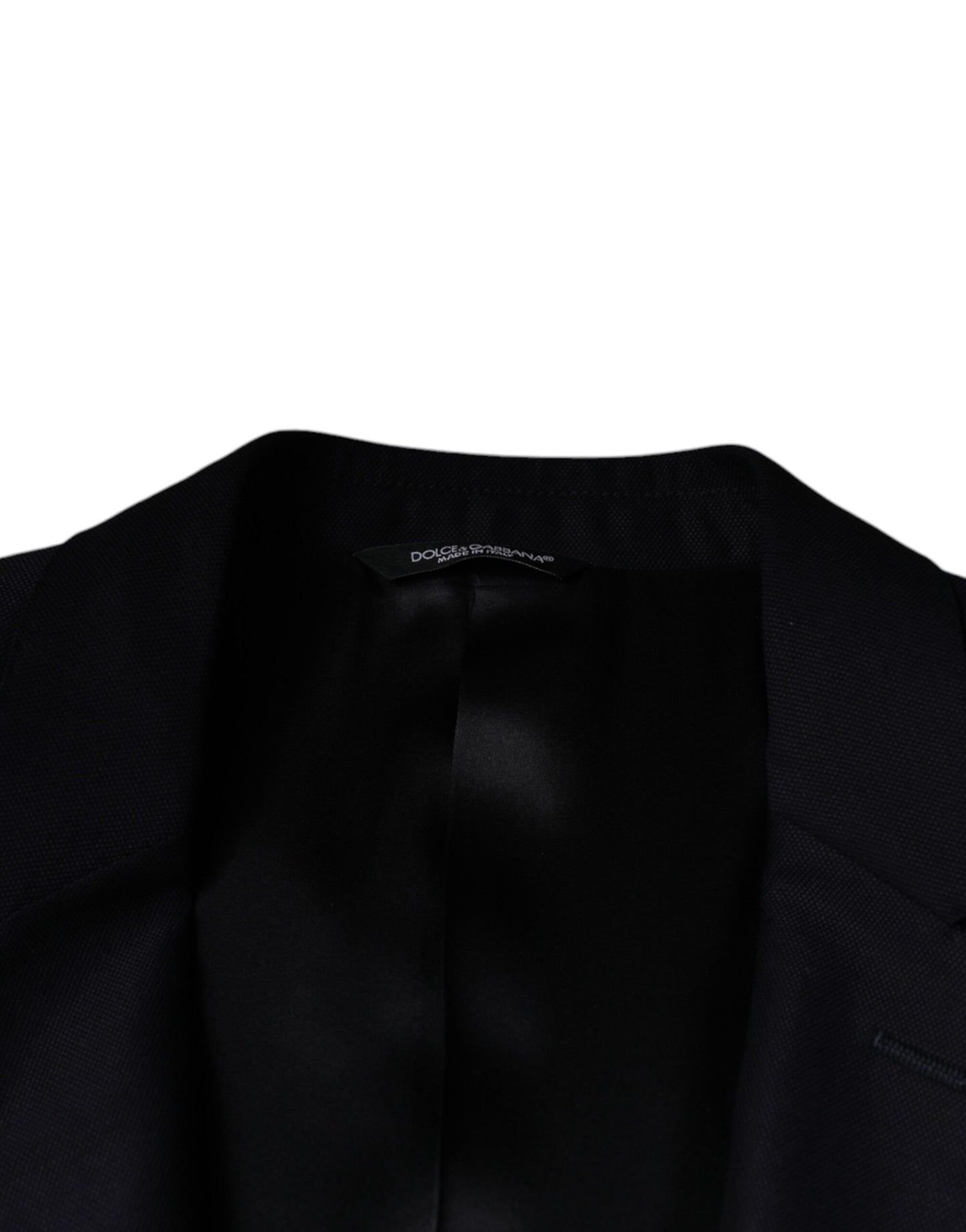 Blazer de lana azul oscuro con botonadura sencilla