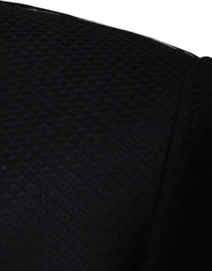 Blazer de botonadura sencilla con abeja MARTINI negra
