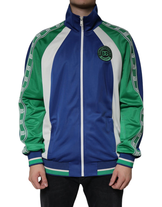 Chaqueta bomber de poliéster multicolor con cremallera completa