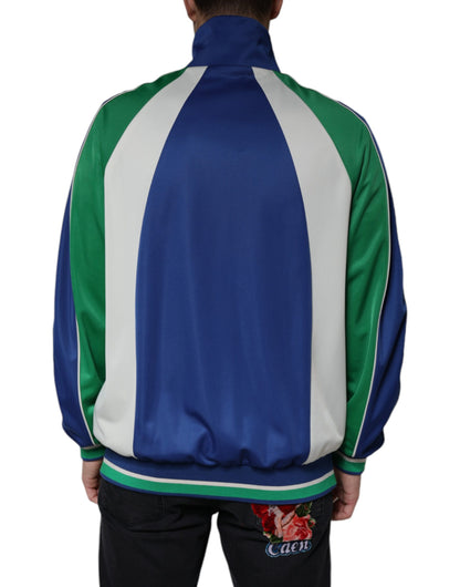 Chaqueta bomber de poliéster multicolor con cremallera completa