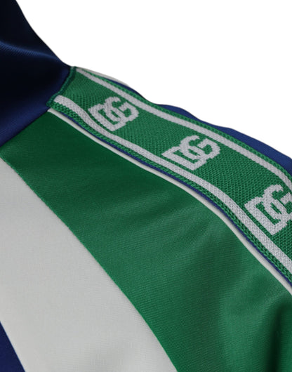 Chaqueta bomber de poliéster multicolor con cremallera completa
