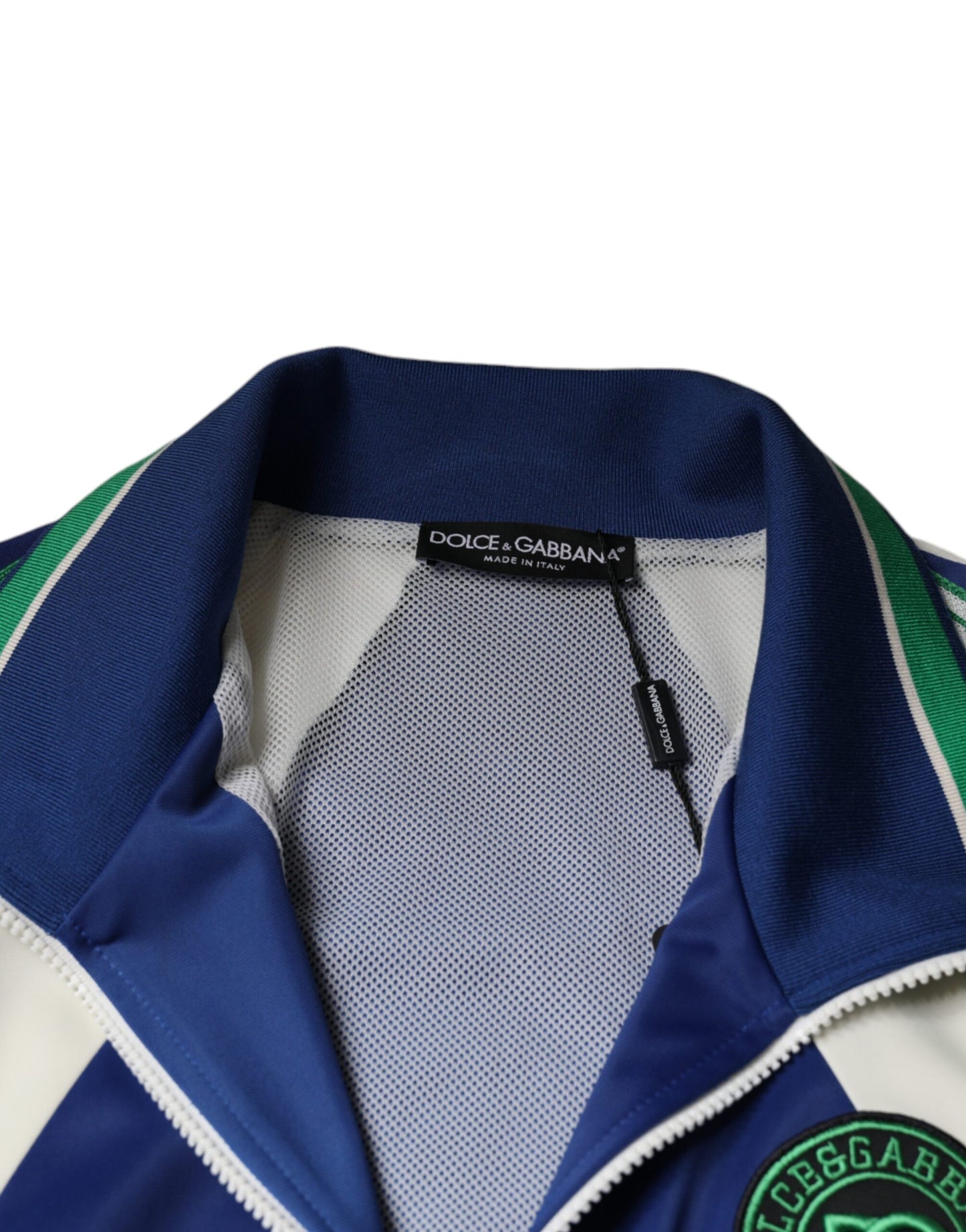 Chaqueta bomber de poliéster multicolor con cremallera completa