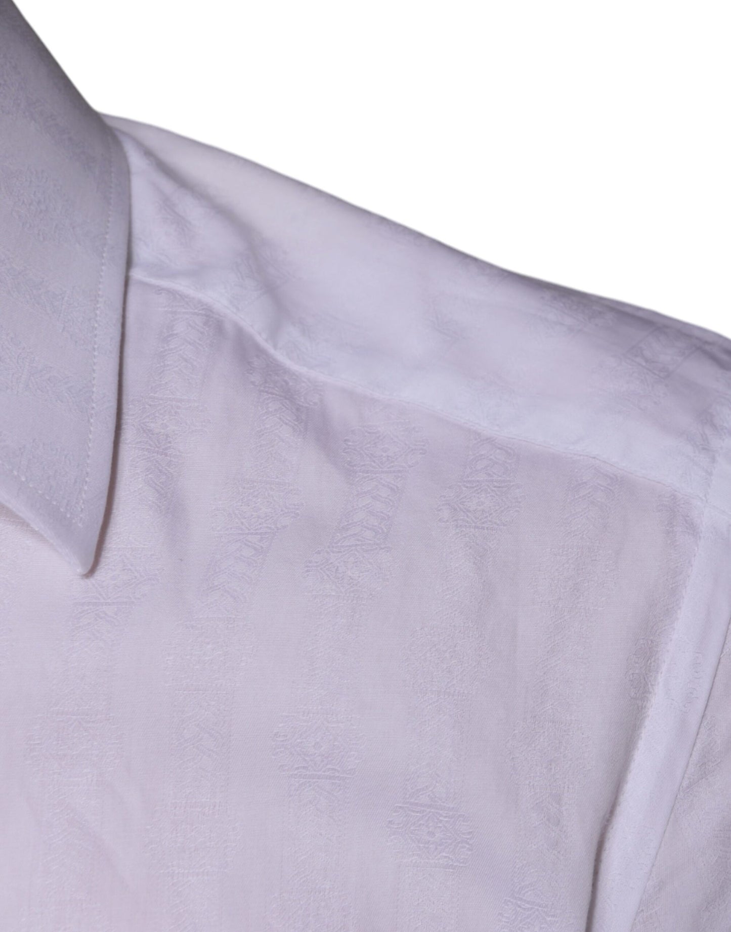 Camisa formal de algodón blanco para hombre, color dorado