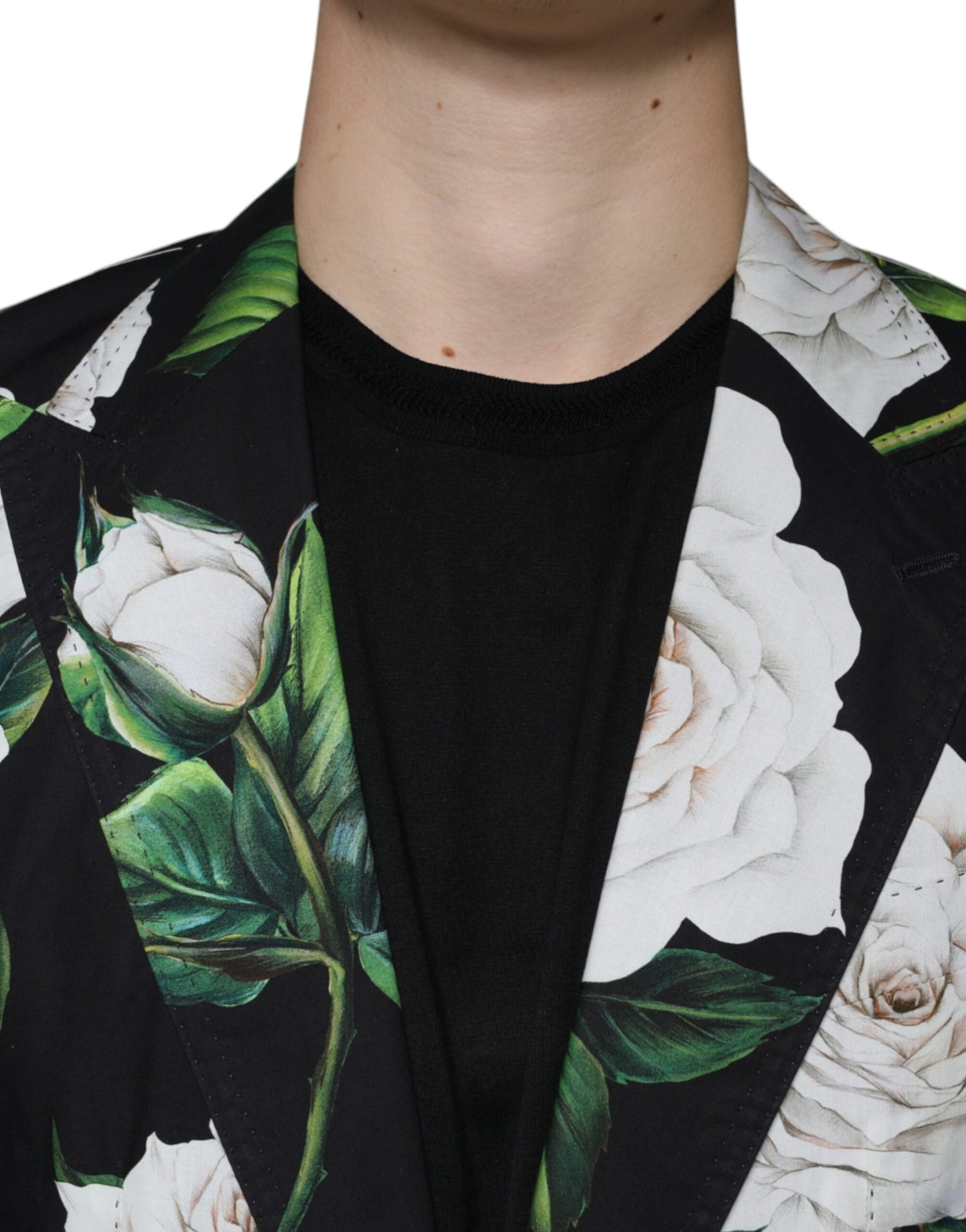 Traje formal de 2 piezas para hombre de algodón Black Rose