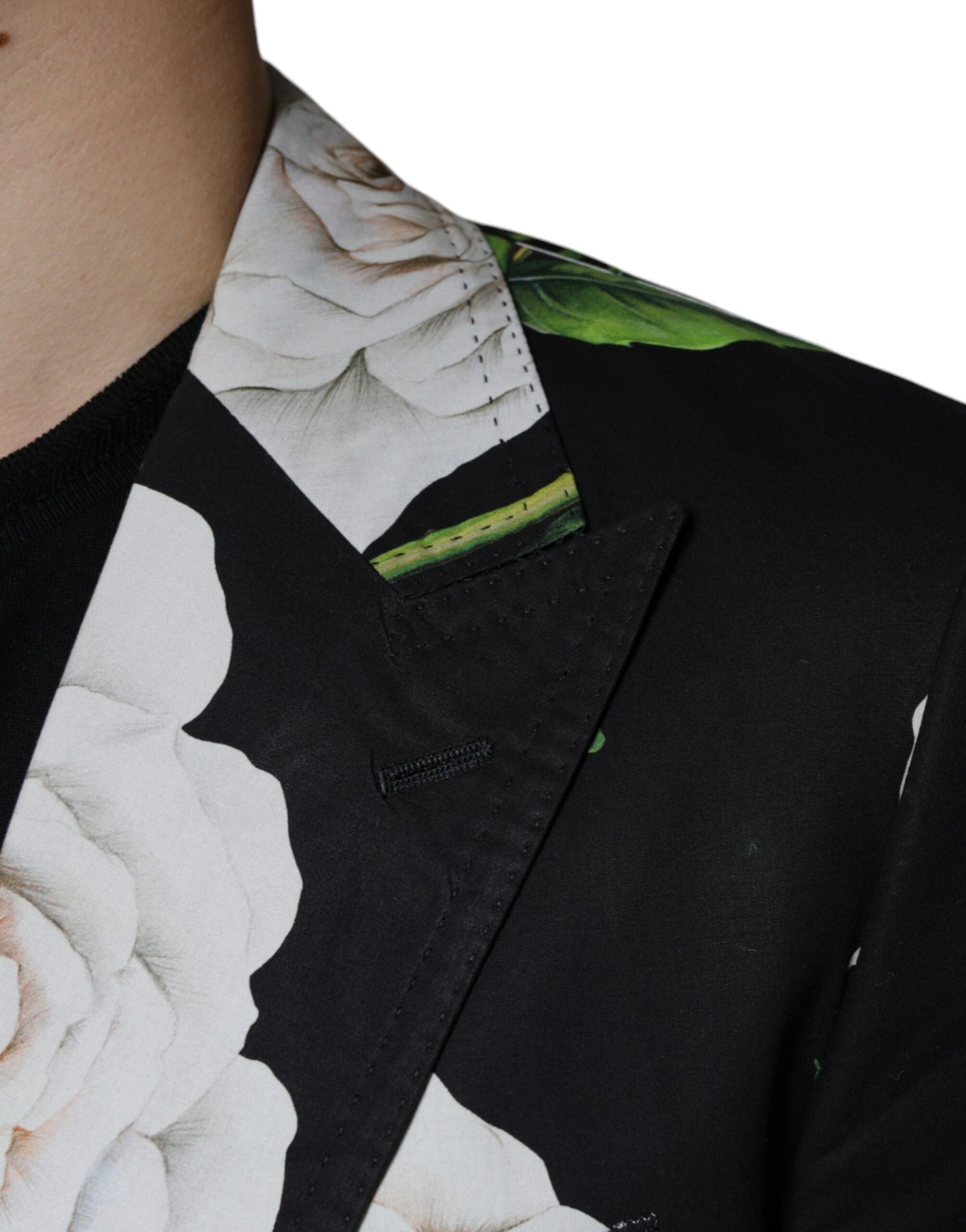 Traje formal de 2 piezas para hombre de algodón Black Rose
