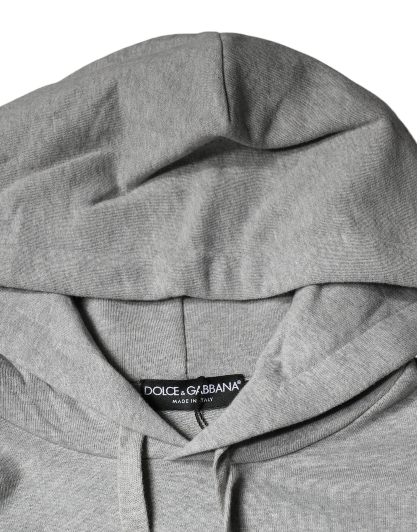 Sudadera con capucha y logotipo de algodón gris