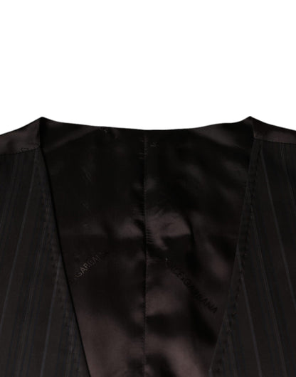 Chaleco formal de algodón negro