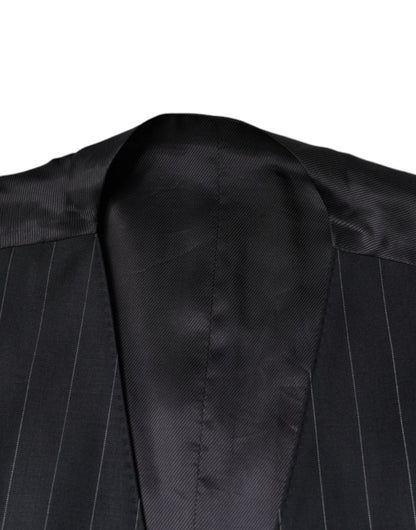 Chaleco de cuero negro para vestir formal