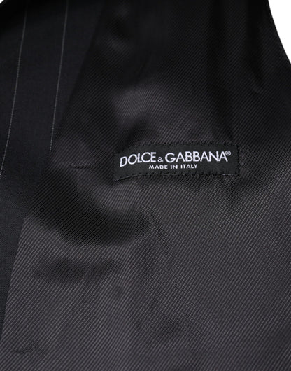 Chaleco de cuero negro para vestir formal