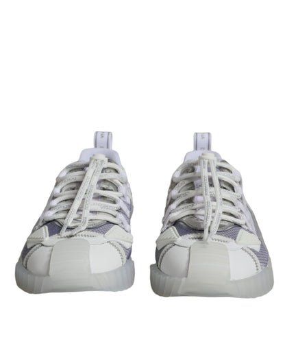 Zapatillas deportivas bajas NS1 blancas y plateadas