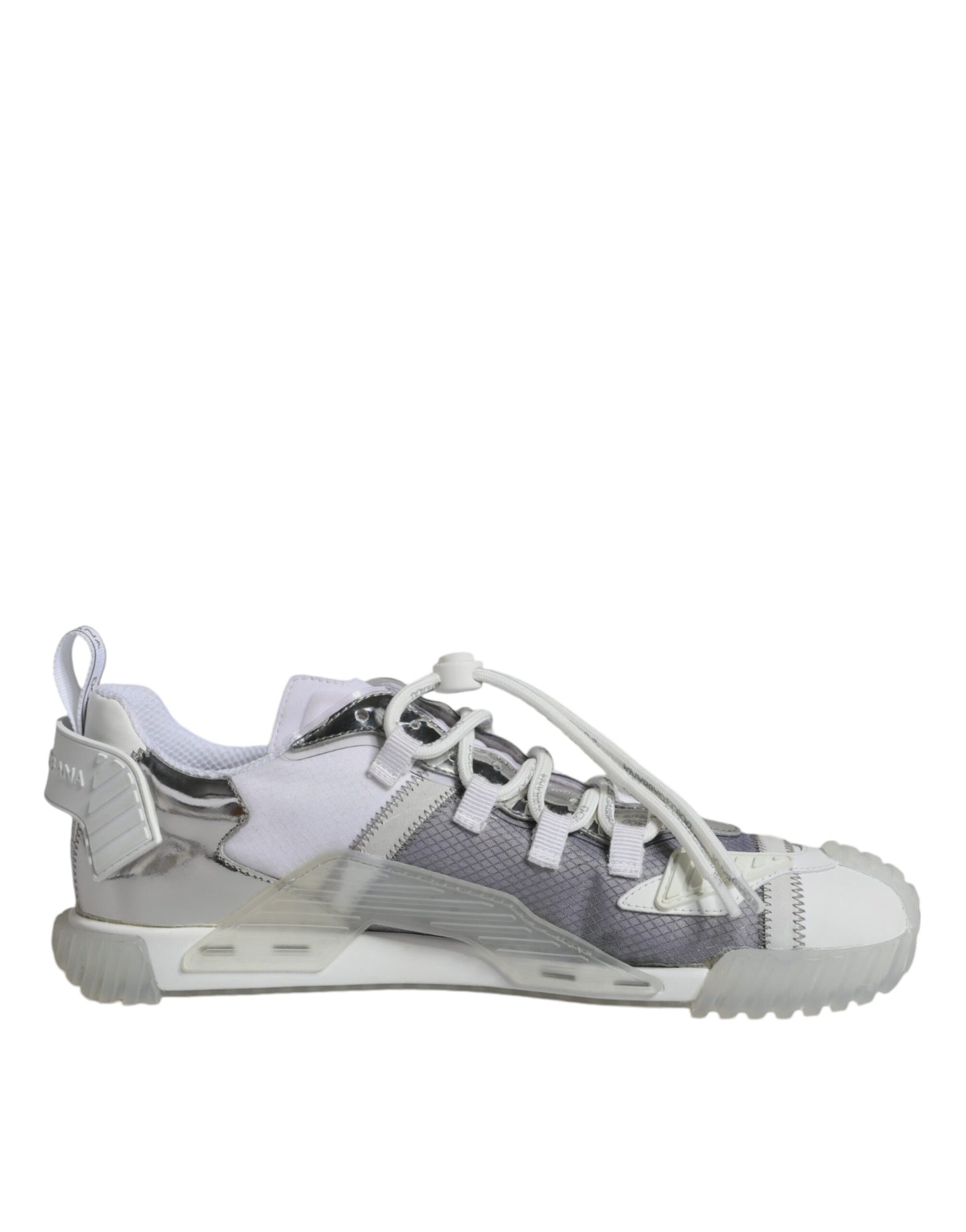 Zapatillas deportivas bajas NS1 blancas y plateadas