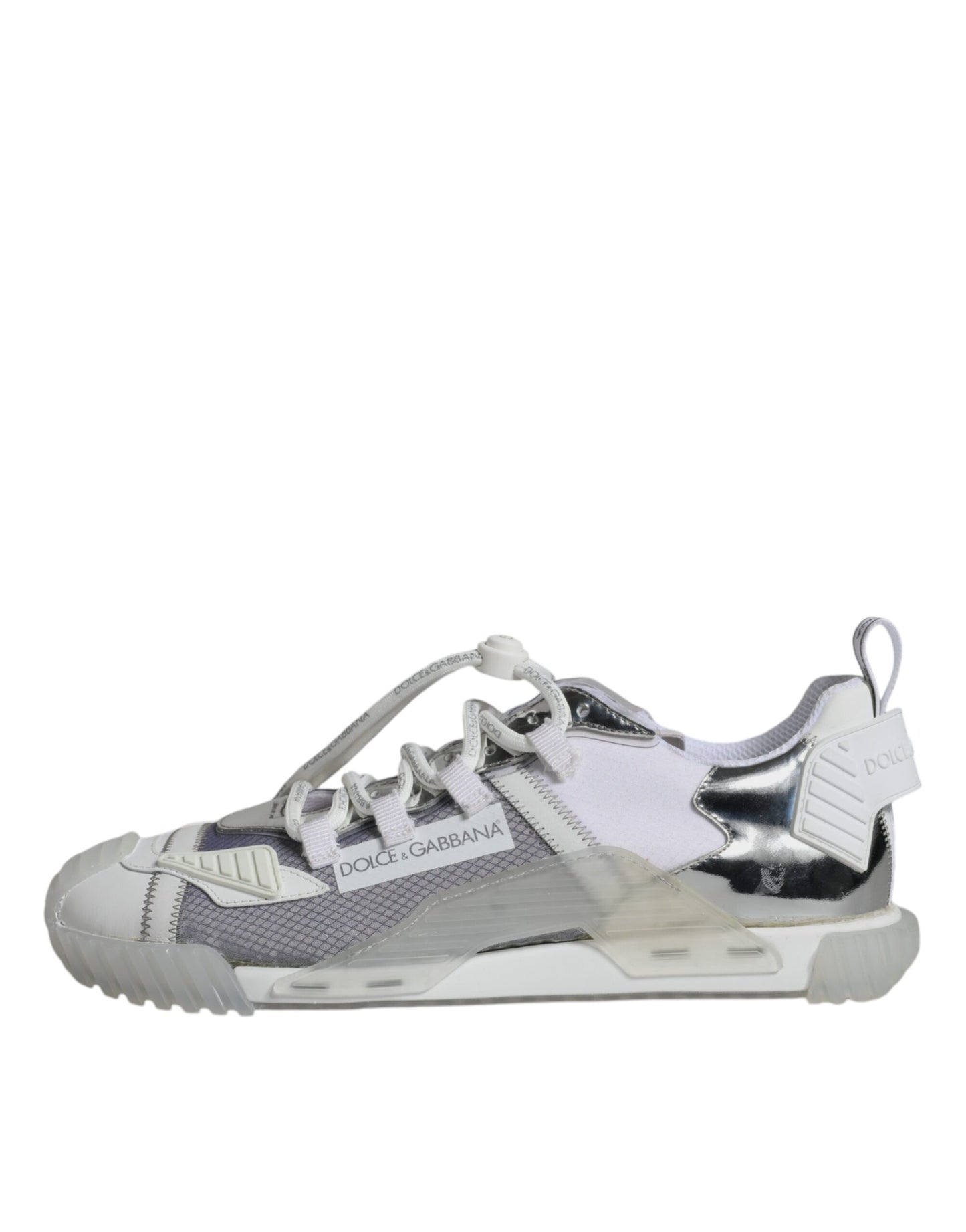 Zapatillas deportivas bajas NS1 blancas y plateadas