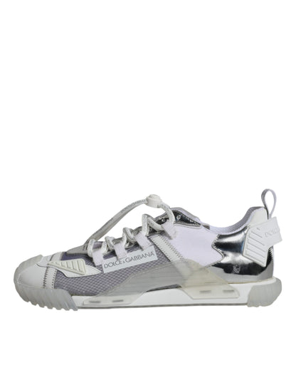 Zapatillas deportivas bajas NS1 blancas y plateadas
