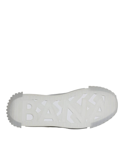 Zapatillas deportivas bajas NS1 blancas y plateadas