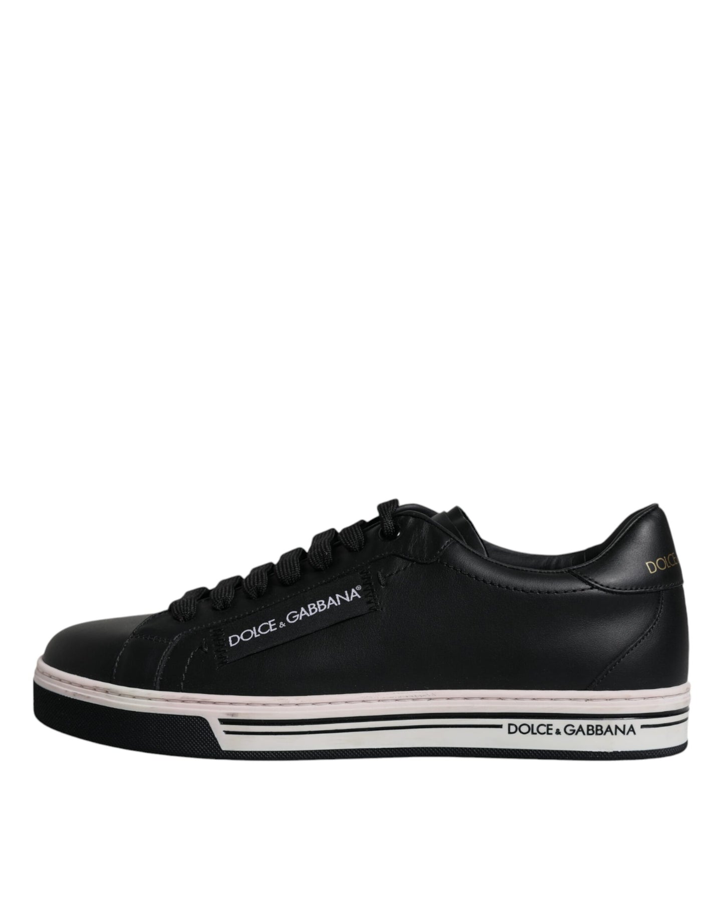 Zapatillas deportivas bajas de cuero negro para hombre