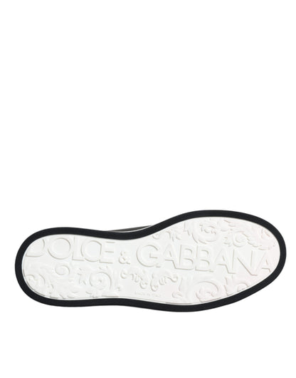 Zapatillas deportivas bajas de cuero negro para hombre