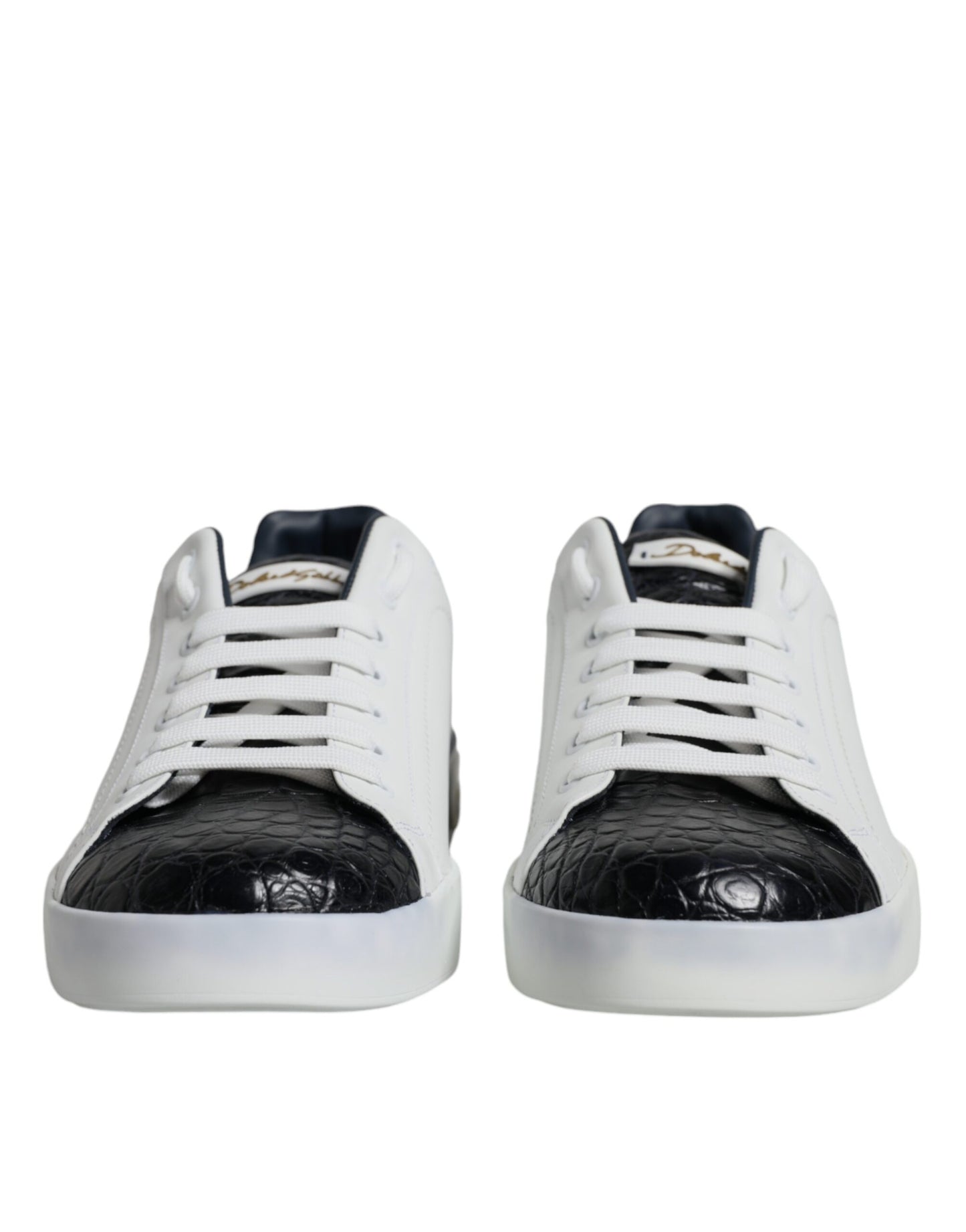 Zapatillas Portofino de cuero blanco con logotipo