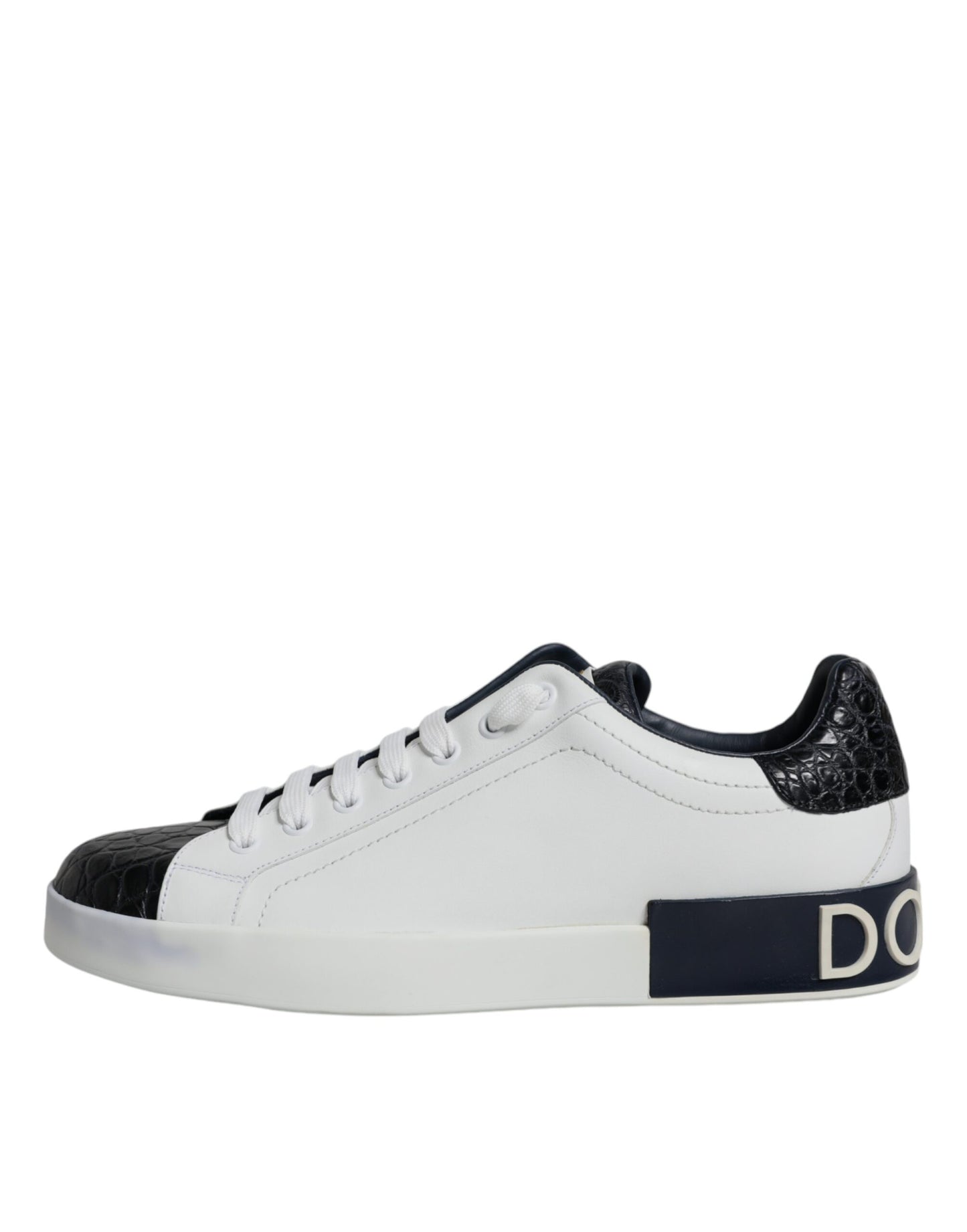 Zapatillas Portofino de cuero blanco con logotipo