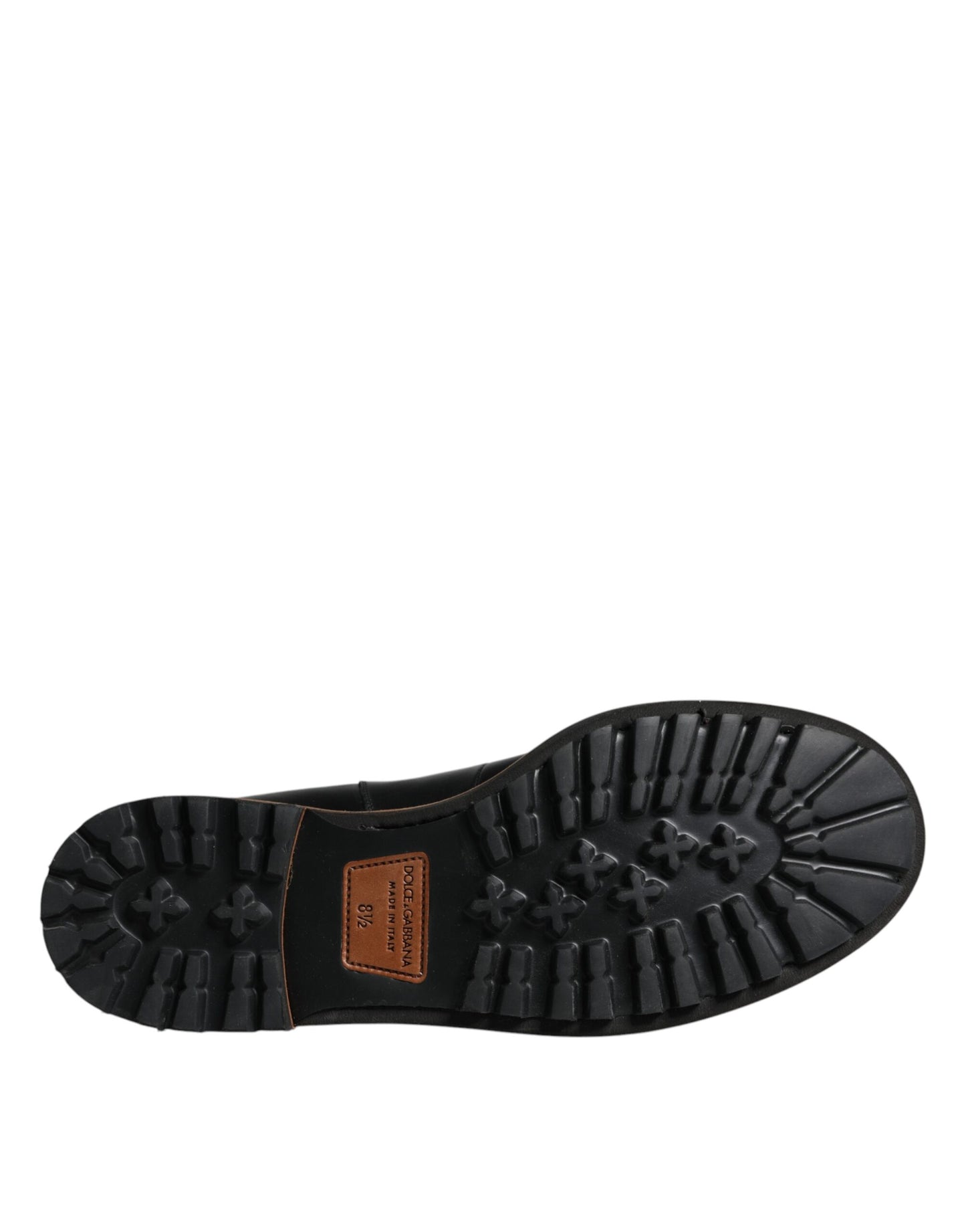 Botas Chelsea de cuero negro de media pantorrilla para hombre