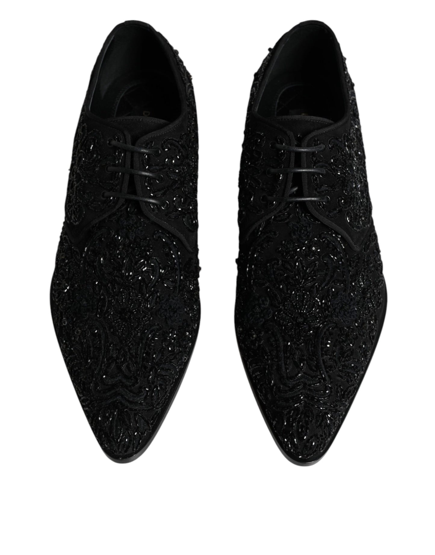Zapatos formales Derby de ante con adornos negros
