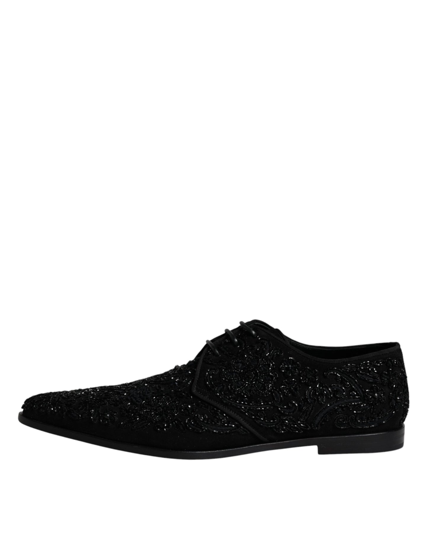 Zapatos formales Derby de ante con adornos negros