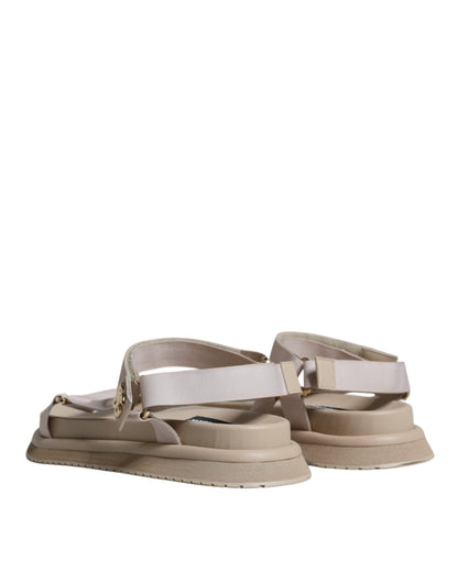 Sandalias de hombre con tiras Devotion de napa beige