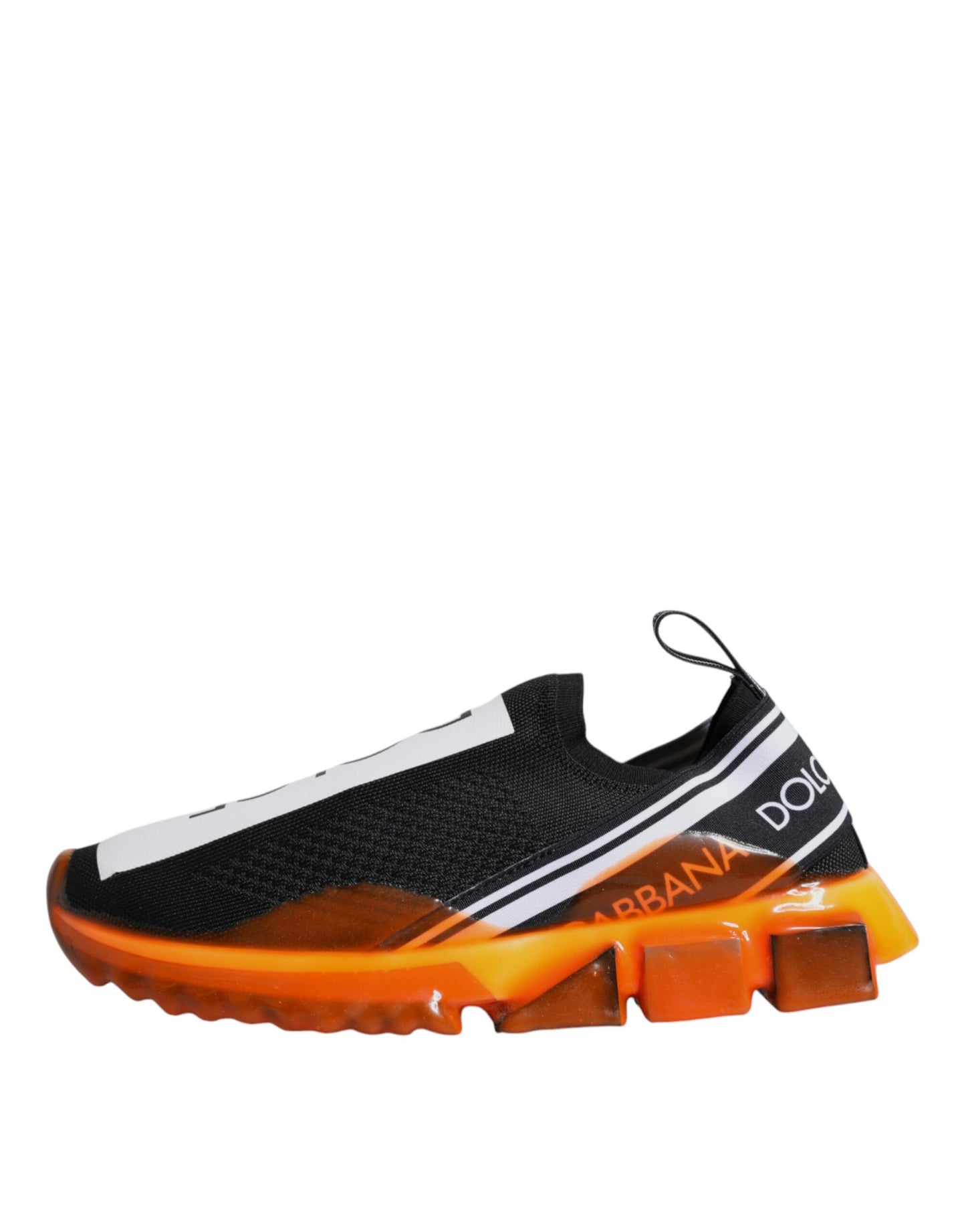Zapatillas Sorrento sin cordones negras y naranjas