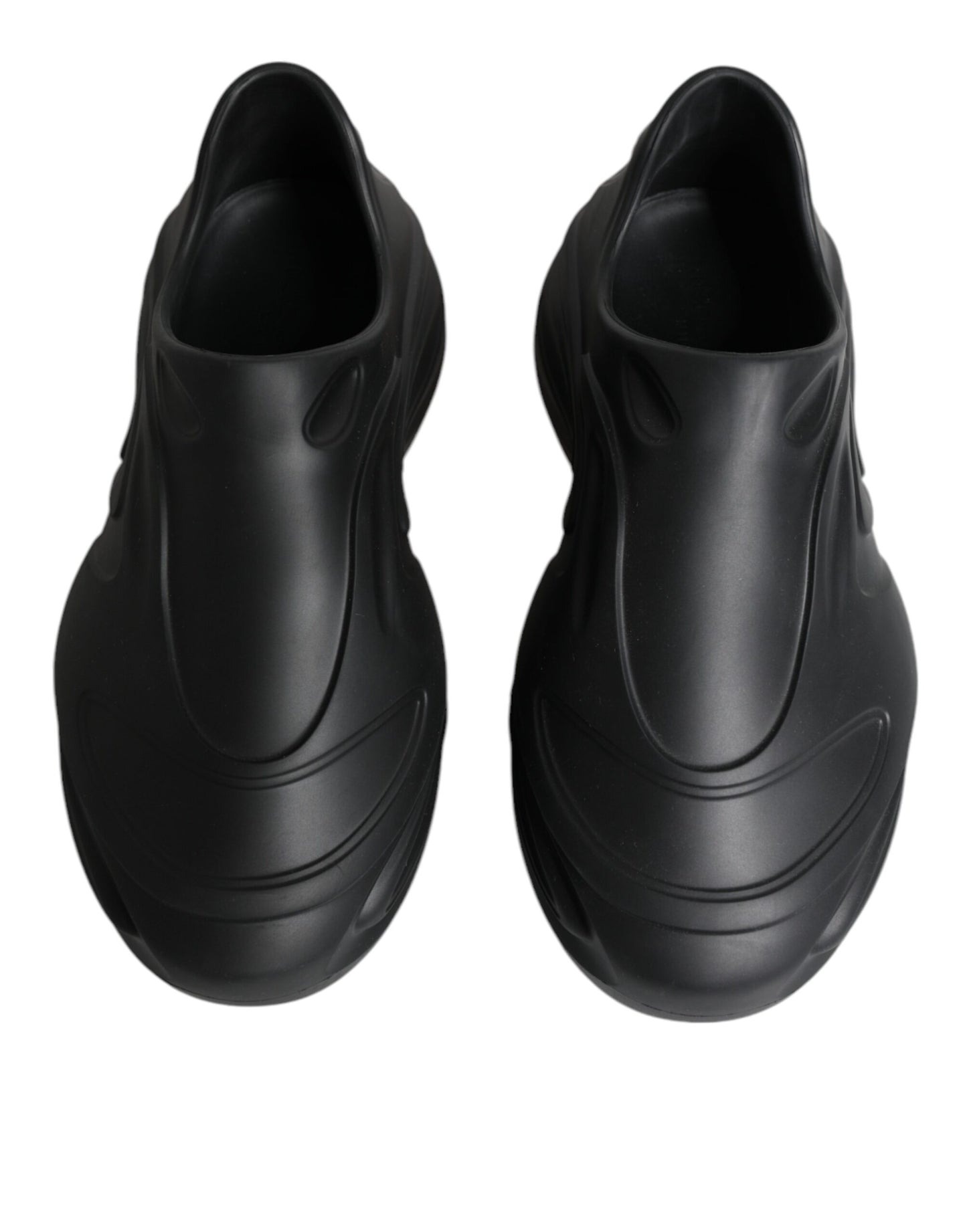 Zapatillas deportivas bajas de goma laminada negra