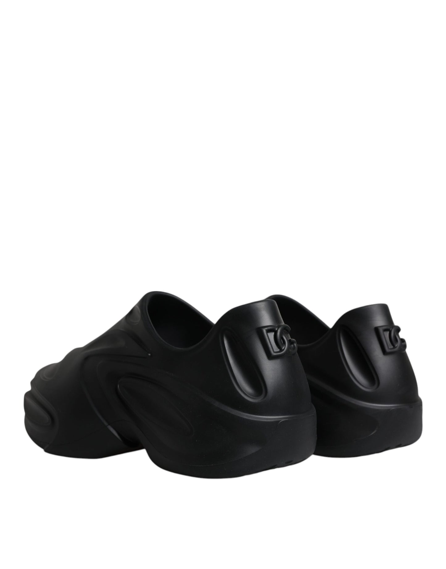 Zapatillas deportivas bajas de goma laminada negra