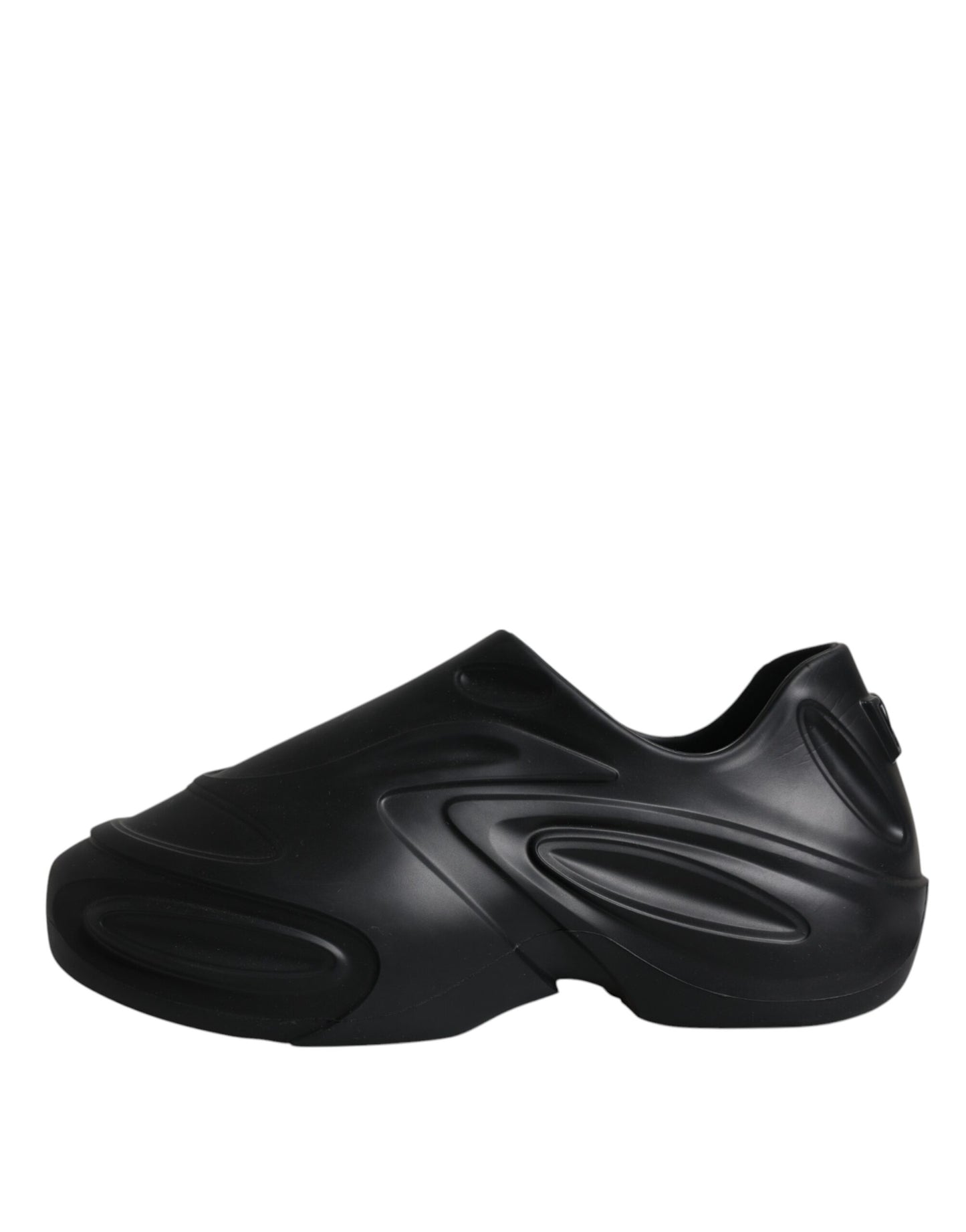 Zapatillas deportivas bajas de goma laminada negra