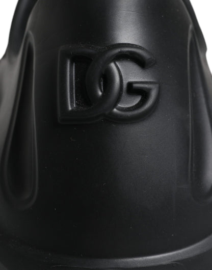 Zapatillas deportivas bajas de goma laminada negra