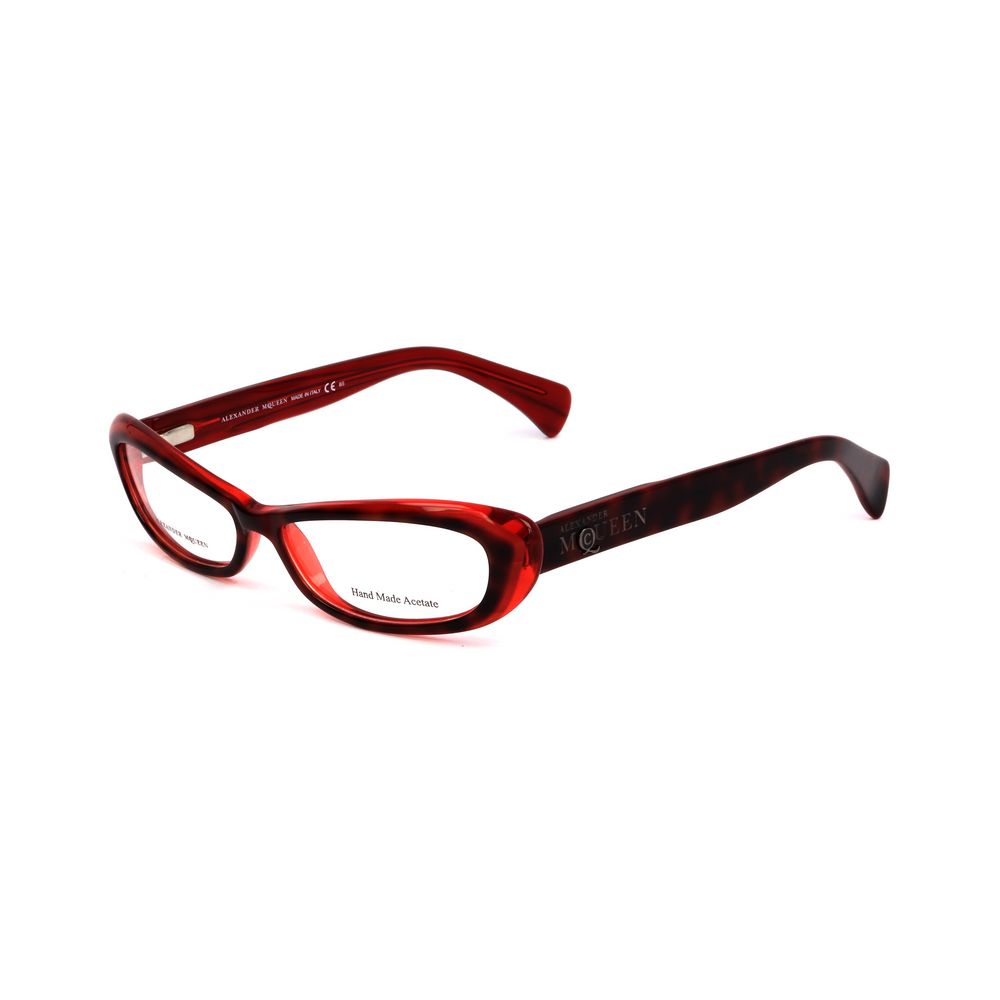 Monturas de acetato rojo