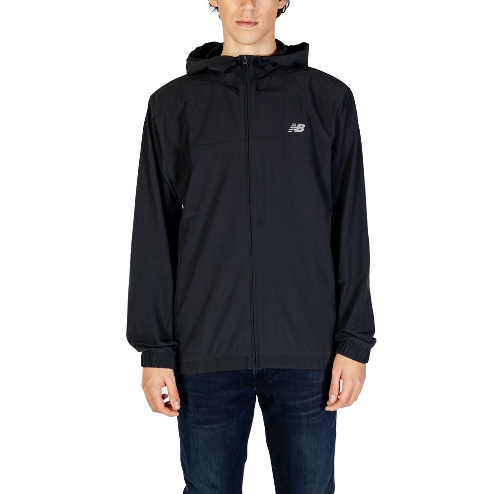 Chaqueta de poliéster negra de poliéster