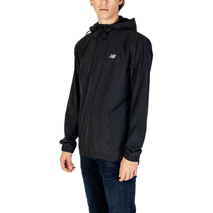 Chaqueta de poliéster negra de poliéster