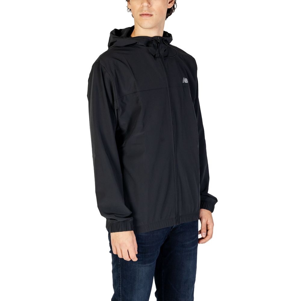 Chaqueta de poliéster negra de poliéster