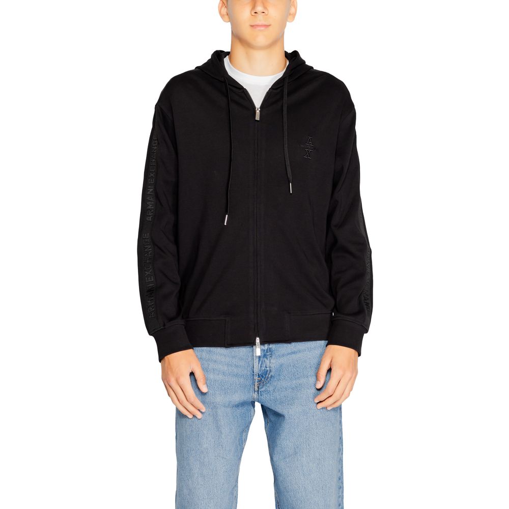 Black Cotton Hoody